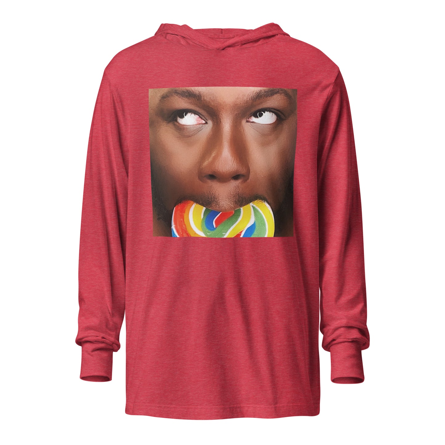 CARMINE DAVIS "SUCKER." - Hooded long-sleeve tee