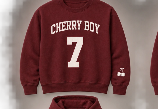 CHERRY BOY CREWNECK — Cherry U Campus Store