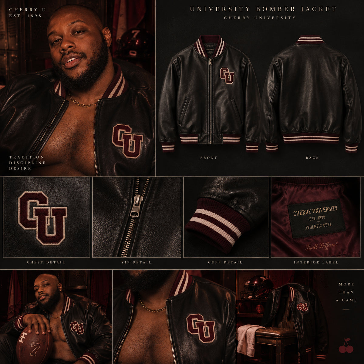 CHERRY U UNIVERSITY BOMBER — Cherry U Campus Store
