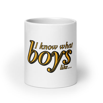 "I know..." - White glossy mug